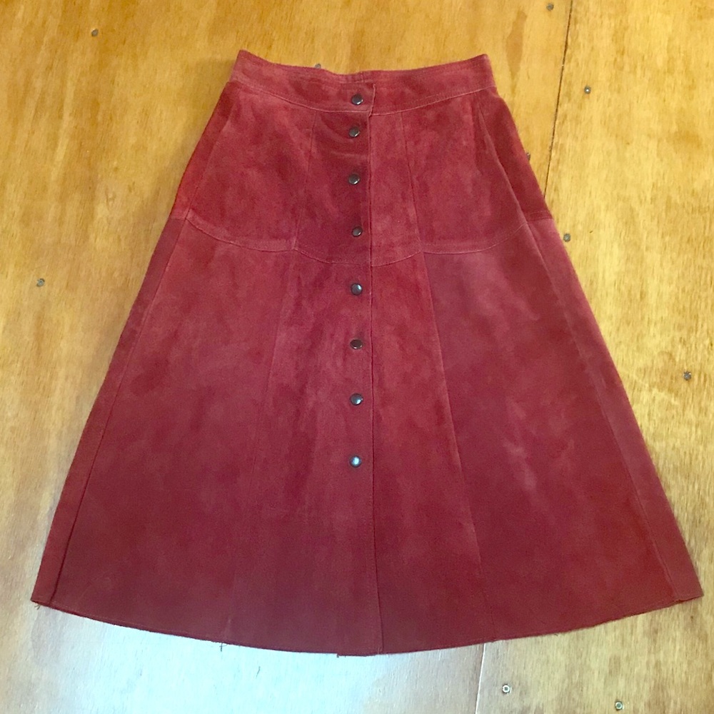Vintage Suede Skirt